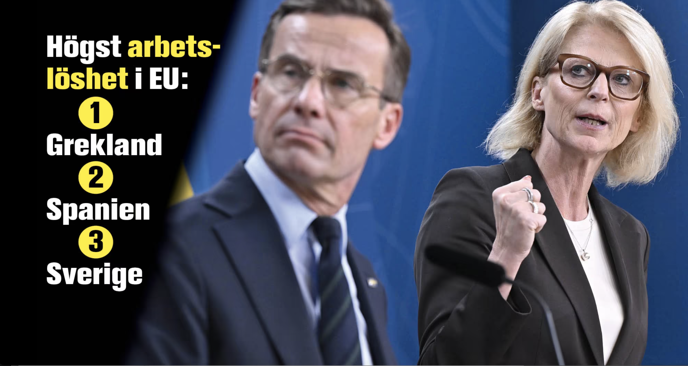 Sverige har Europas tredje högsta arbetslöshet