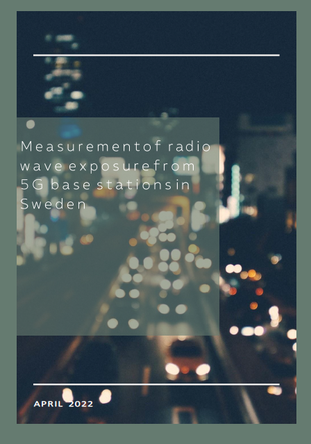 Measurement of radio wave exposure from 5G base stations in Sweden