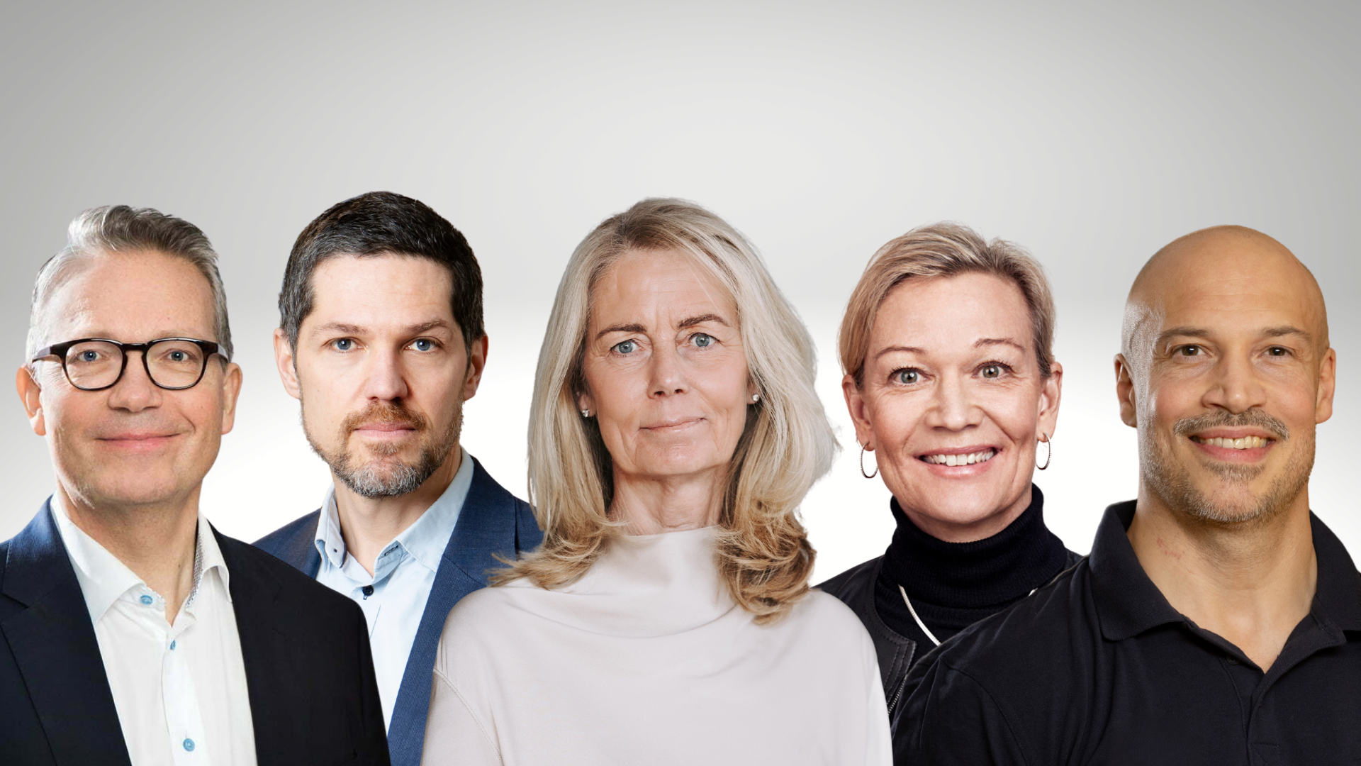 Mark Jensen vd Ambea, Jens Eriksson vd Aleris, Britta Wallgren vd Capio, Carina Olson vd Praktikertjänst, Yamin Granberg Chief Growth and Commercial Officer Kry.