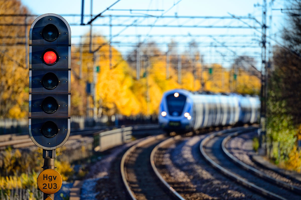 tåg och signal