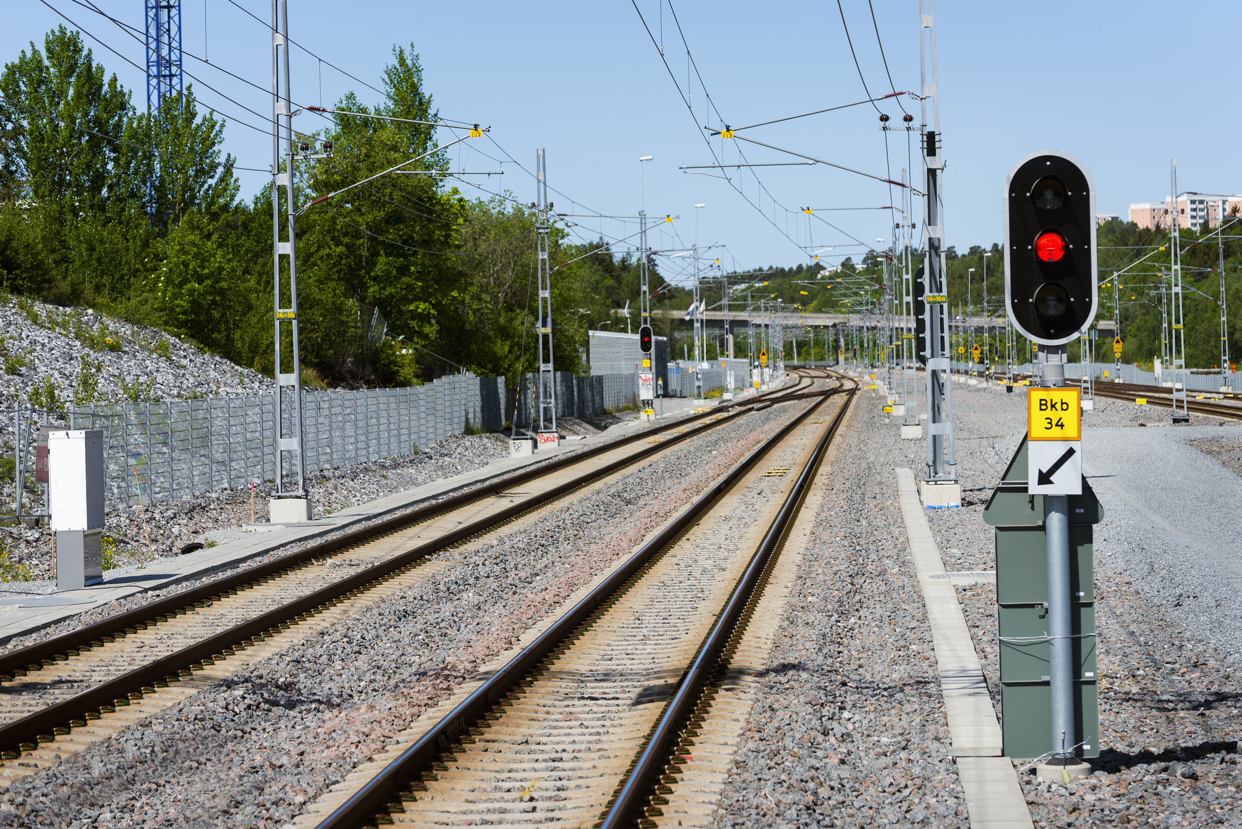 järnvägsspår och signaler
